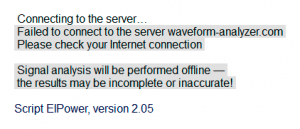 Screenshot Offline version ElPower script