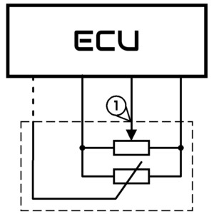 Connection to the air flow sensor BMW 318 1.8i 1996