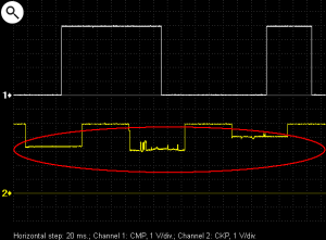 Malfunctioning Hall CKP waveform