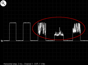 CKP intermittent connection zoomed
