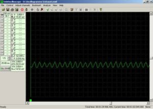 The exhaust pressure waveform of an engine in good condition