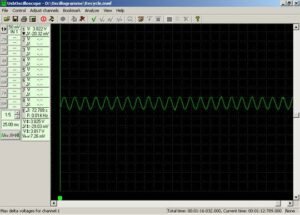 Crankcase pressure waveform idling engine in good condition