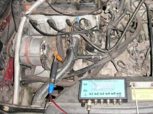 Pulsation testing of the crank case gases