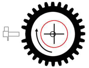 Runout of reluctor wheel