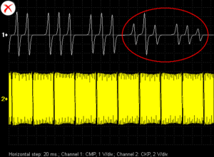 Waveform camshaft bearing wear