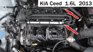 Typical location of the camshaft position sensor