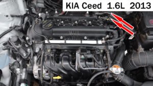 Oxygen sensor location on KIA Ceed 1.6L