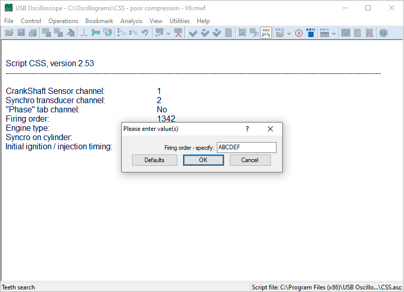 02 – Config – Firing order – specify