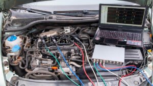 Connection of the CTi-50 current clamps to diesel injectors