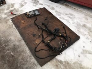 Freightliner Columbia wiring harness inspection and repair