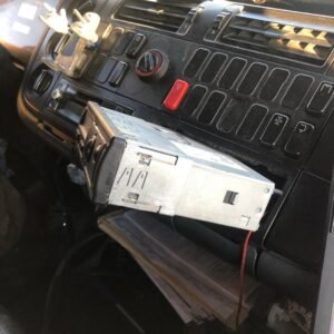 Mercedes-Benz Actros heavy-duty truck on diagnostics