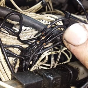 O&K excavator wiring harness damage