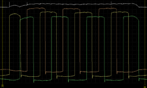 Signal from three alternator phases on Yamaha motorcycle