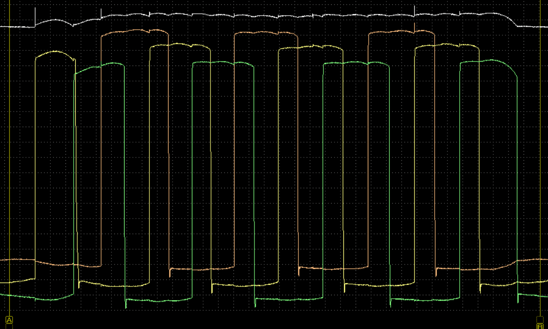 Signal from three alternator phases on Yamaha motorcycle